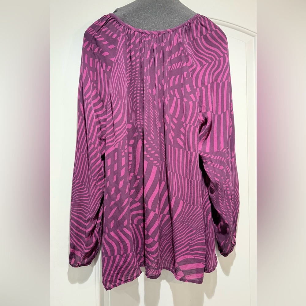 Pink Patterned Blouse - Picture 2 of 8